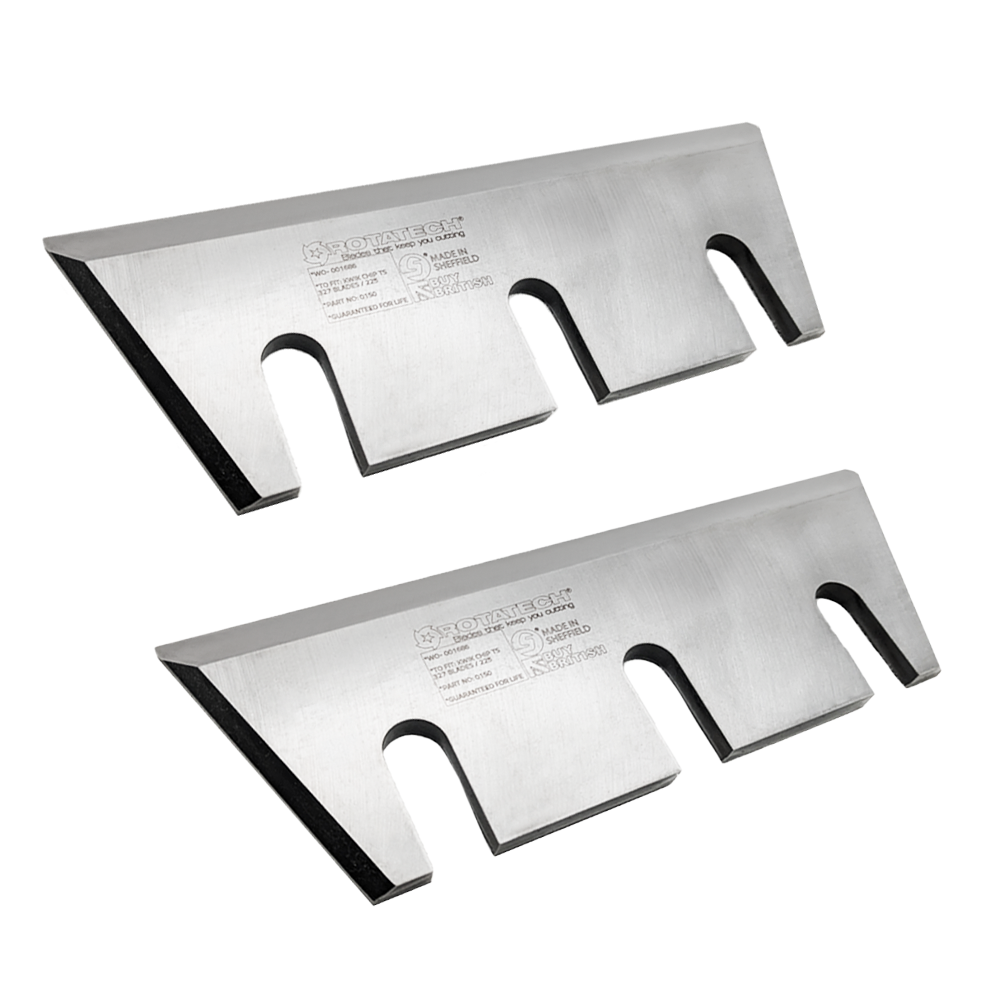 Rotatech Chipper Blades for Kwikchip 327 Ecoline