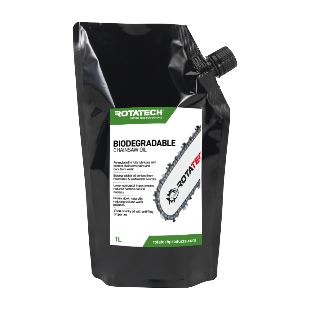 Biodegradable Chainsaw Bar & Chain Oil - Rotatech 