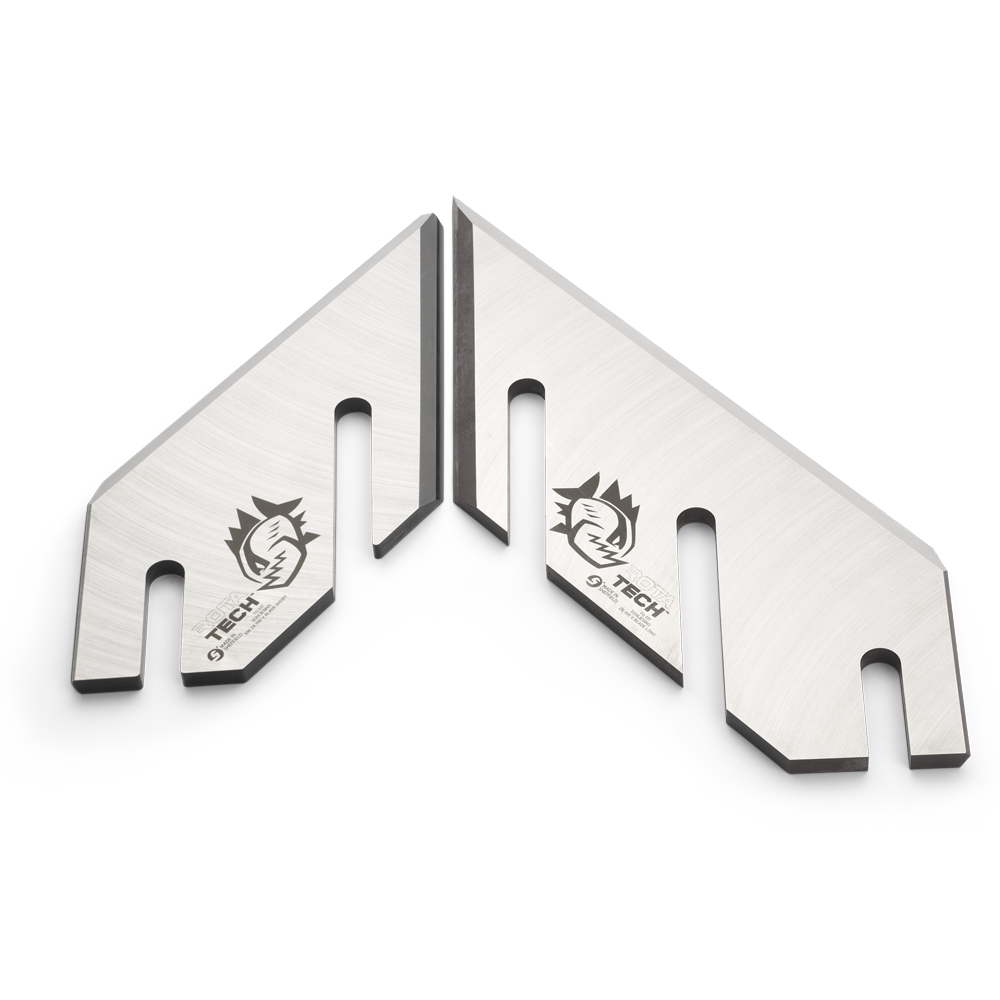 Rotatech Chipper Blades To Fit Schliesing 550 ZX V Long & Short Set