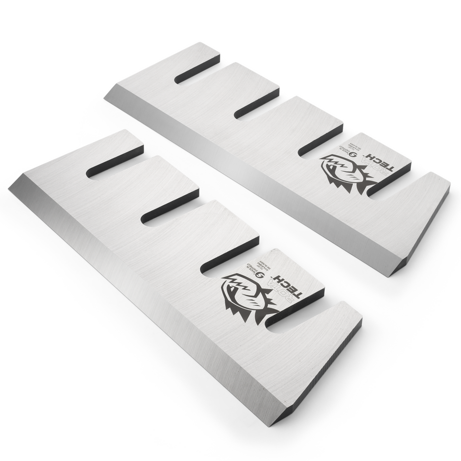 Rotatech Chipper Blades To Fit Schliesing ZX550 V Blades Long