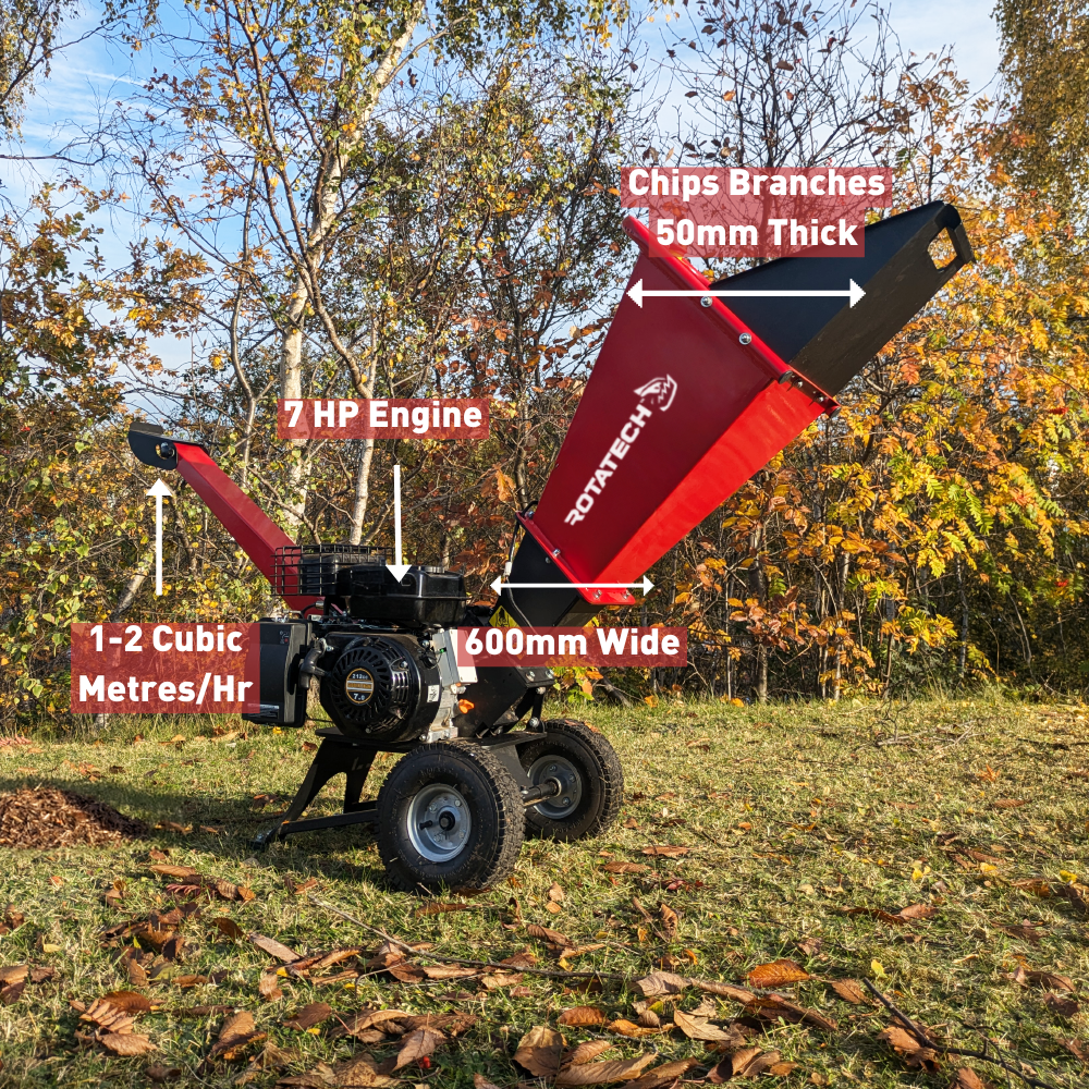 Rotatech 7S Petrol Wood Chipper