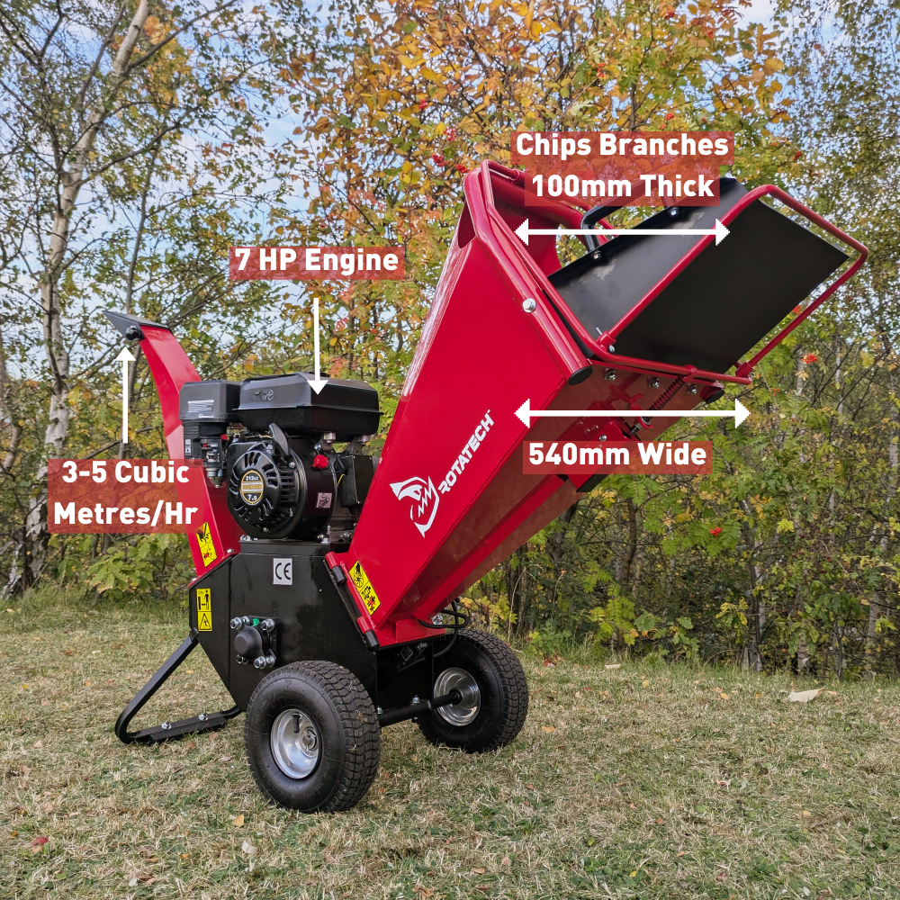 Rotatech 7HP Petrol Wood Chipper