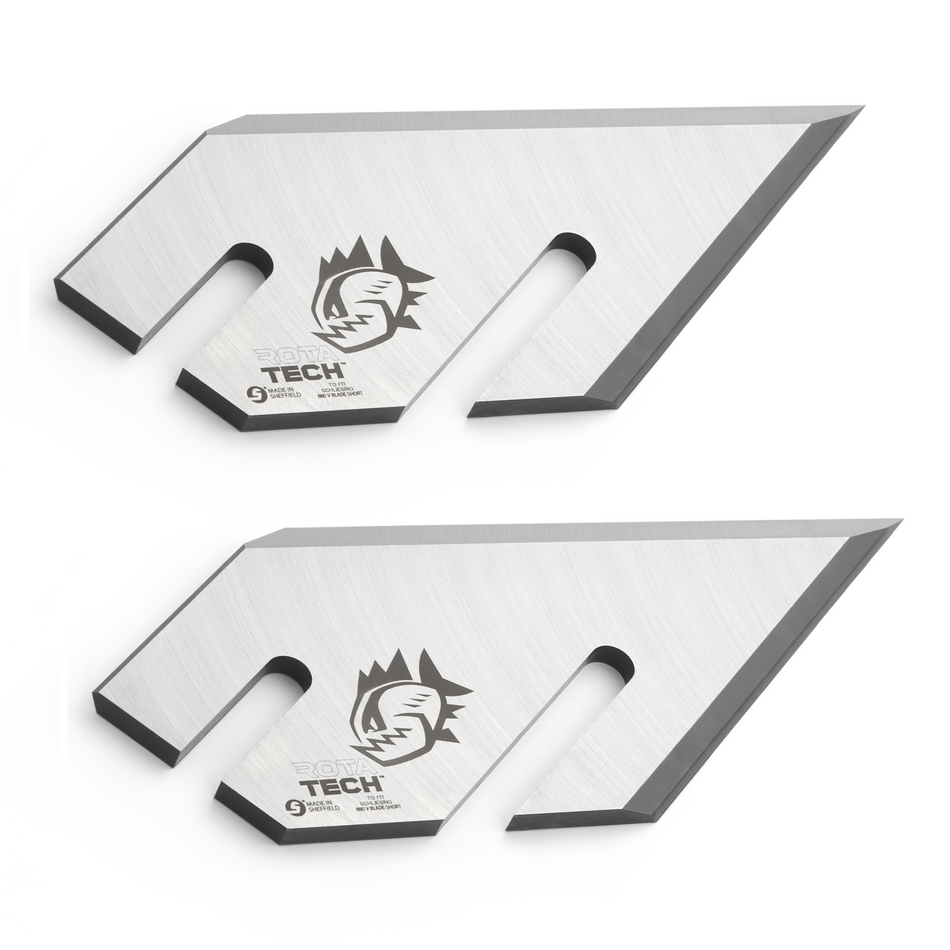 Rotatech Chipper Blades To Fit Schliesing 880 V Blades Short