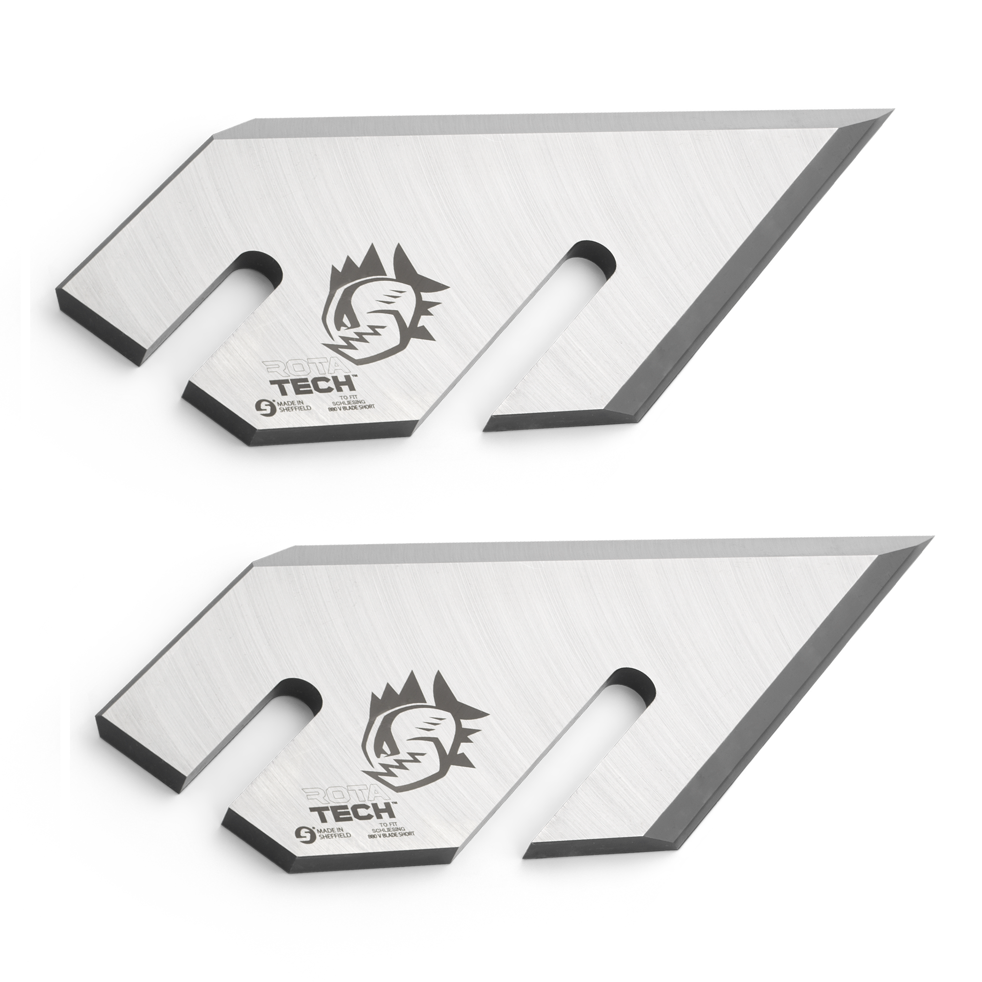 Rotatech Chipper Blades To Fit Schliesing ZX550 V Blades Short