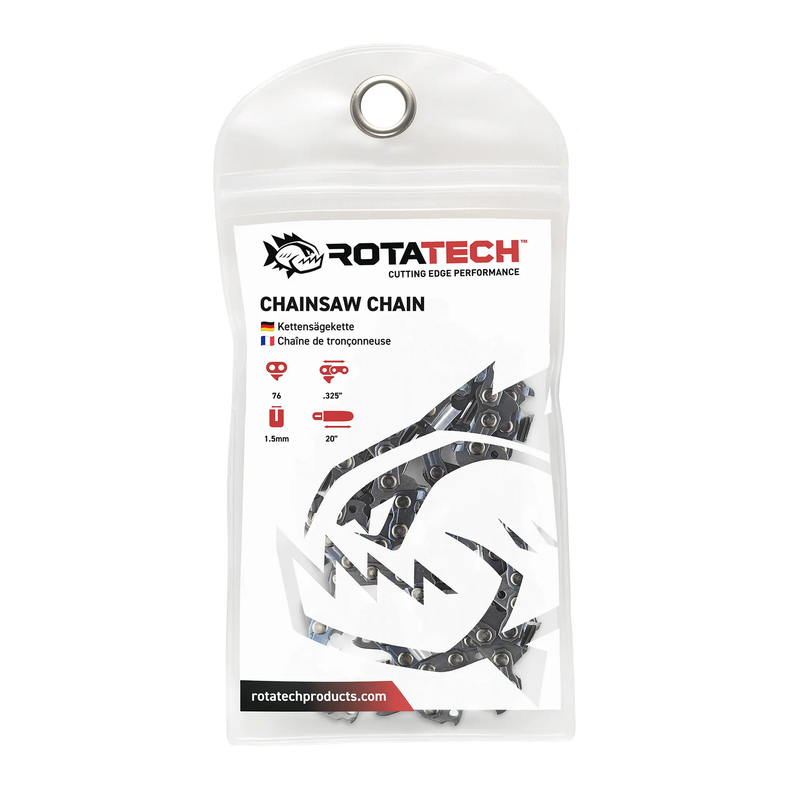 20" Rotatech Chainsaw Chain For PARKER Chainsaws Full-Chisel Rotatech