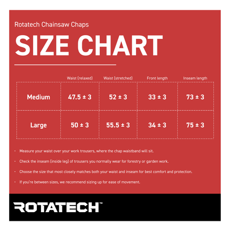 Rotatech Protective Chainsaw Chaps