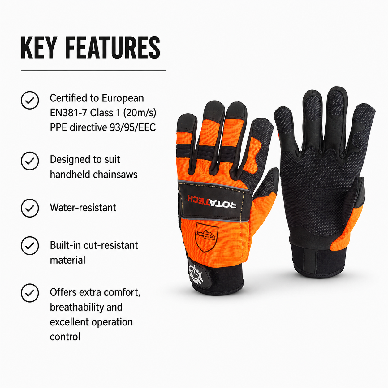 Rotatech Chainsaw PPE Kit - Class 1 Rotatech