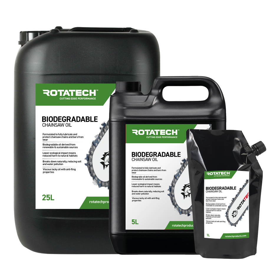 Rotatech Biodegradable Chainsaw Bar & Chain Oil