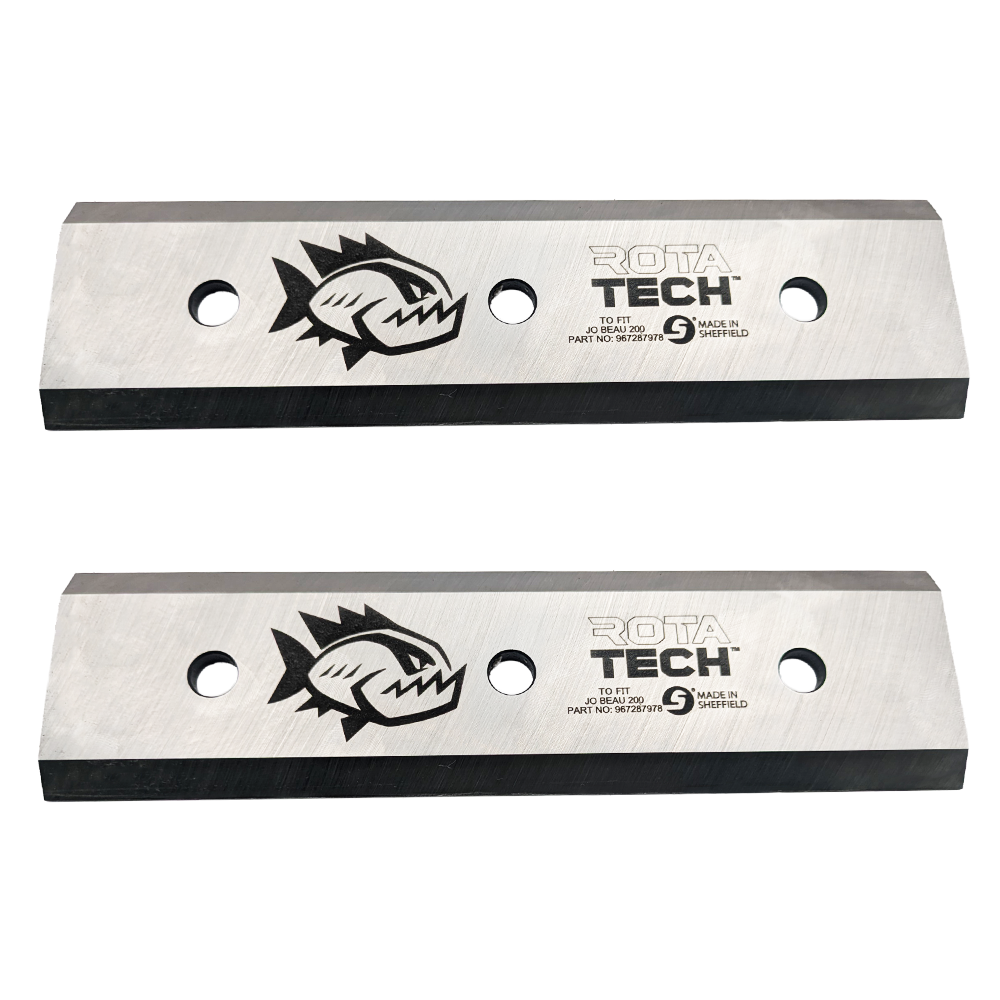 Rotatech Chipper Blades To Fit Jo Beau M200 Rotatech