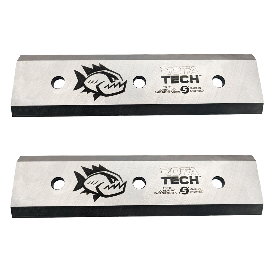 Rotatech Chipper Blades To Fit Jo Beau M200 Rotatech