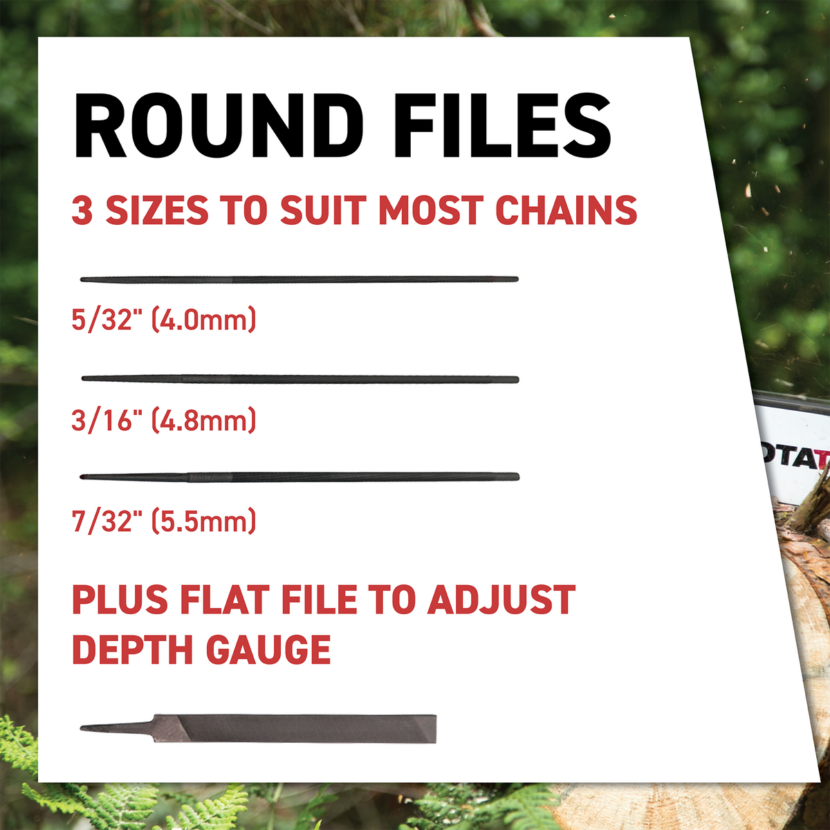 Rotatech Chainsaw File Kit