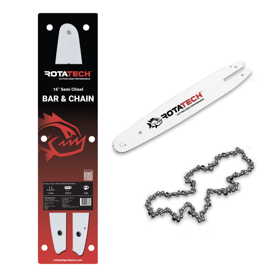 Rotatech Chainsaw Chain & Bar Combo Pack