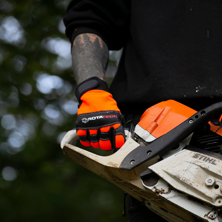 Rotatech Premium Chainsaw Safety Gloves – Class 1