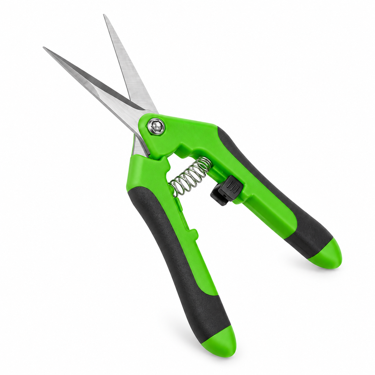 Rotatech green bud and leaf trimming snips – open blades