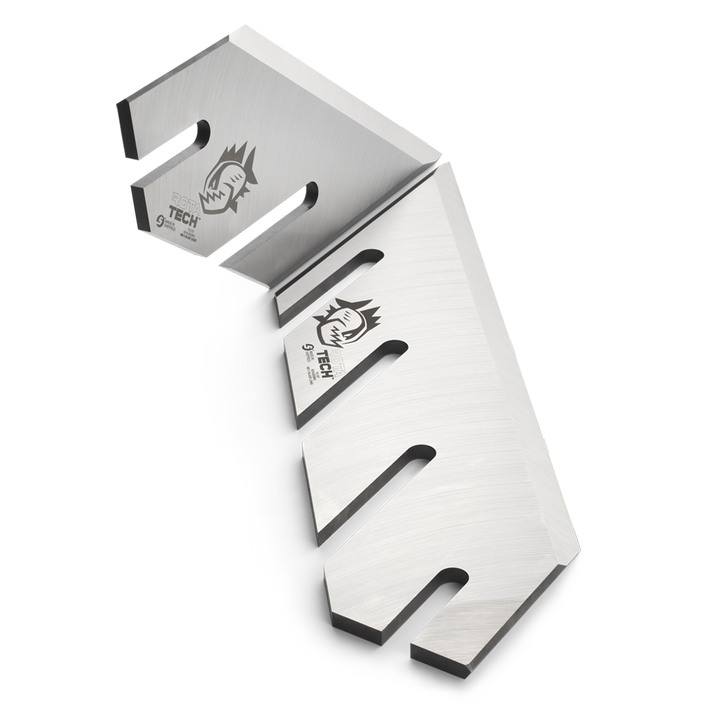 Rotatech Chipper Blades To Fit Schliesing 880 V Long & Short Set