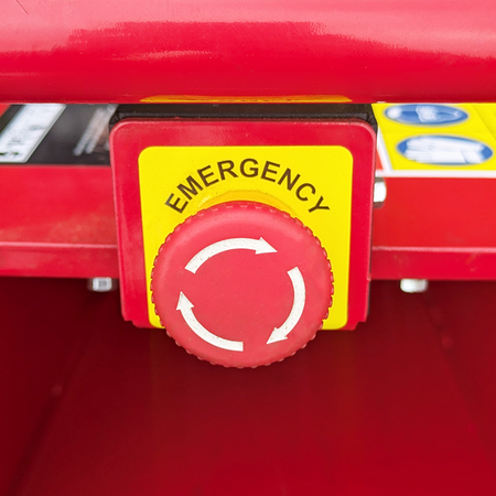 Rotatech 7S Petrol Wood Chipper - Emergency Button